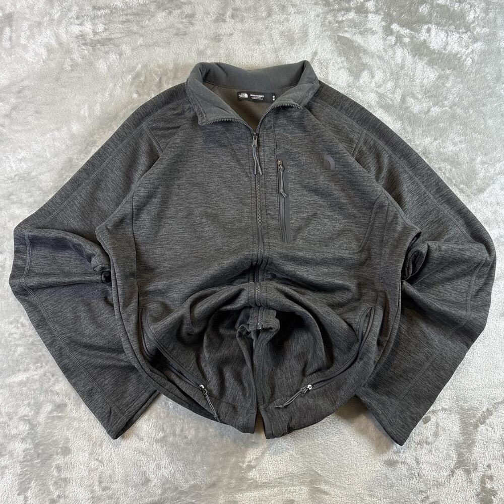 Full Zip Athletic Comfort Gray Lightweight Jacket The North Face Mens Sz M